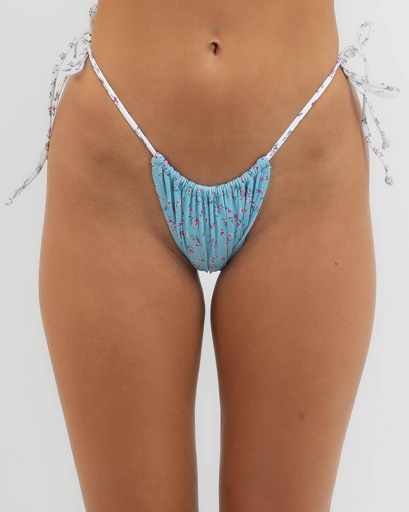 Kaiami Rosette Itsy Tie Bikini Bottom for Womens
