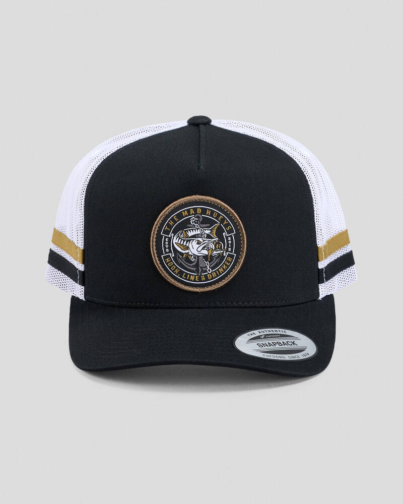 The Mad Hueys Hooked Cuda Trucker Cap for Mens