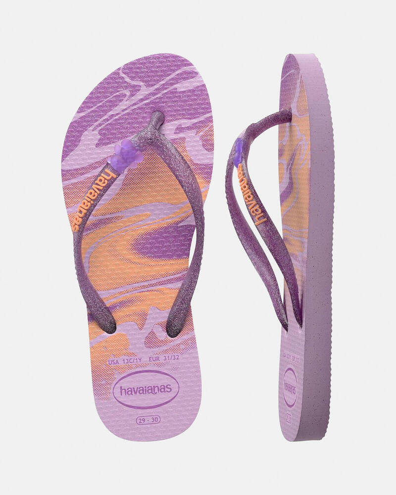 Havaianas Kids' Slim Glitter Thongs for Womens