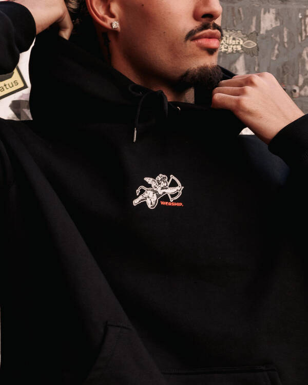 Worship Supplies Cherub Pullover Hoodie for Mens