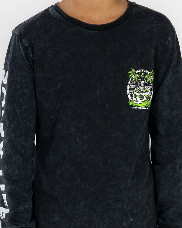 Salty Life Boys' Shaka And Relax Long Sleeve T-Shirt for Mens