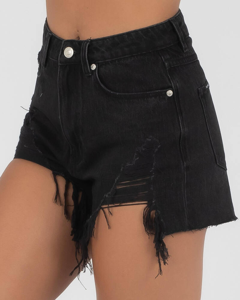 Black Palms The High Relaxed Shorts for Womens