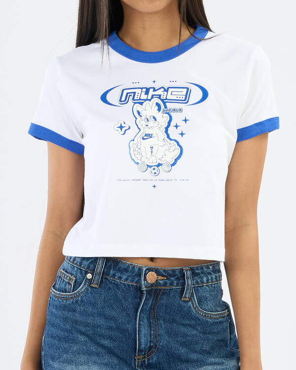 Nike Girls' Fox Ringer T-Shirt for Womens