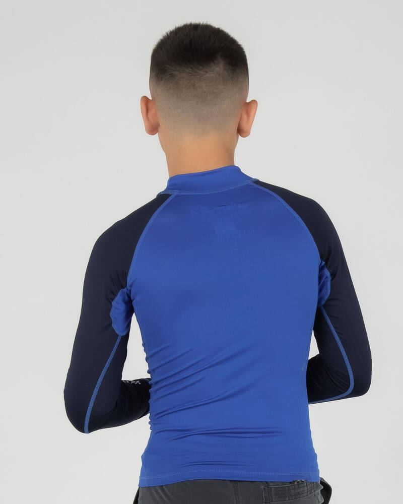 Jacks Boys' Whitewash Long Sleeve Rash Vest for Mens