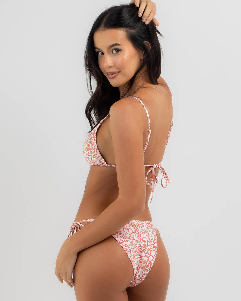 Rhythm Islander Floral Tie Side High Cut Bikini Bottom for Womens