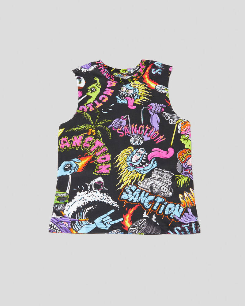Sanction Toddlers' Monster Shrooms Muscle Tank for Mens