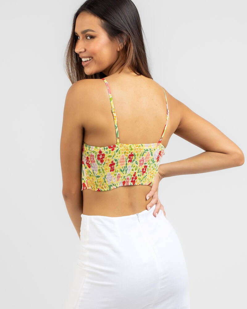 Mooloola Summer Flowers Corset Top for Womens