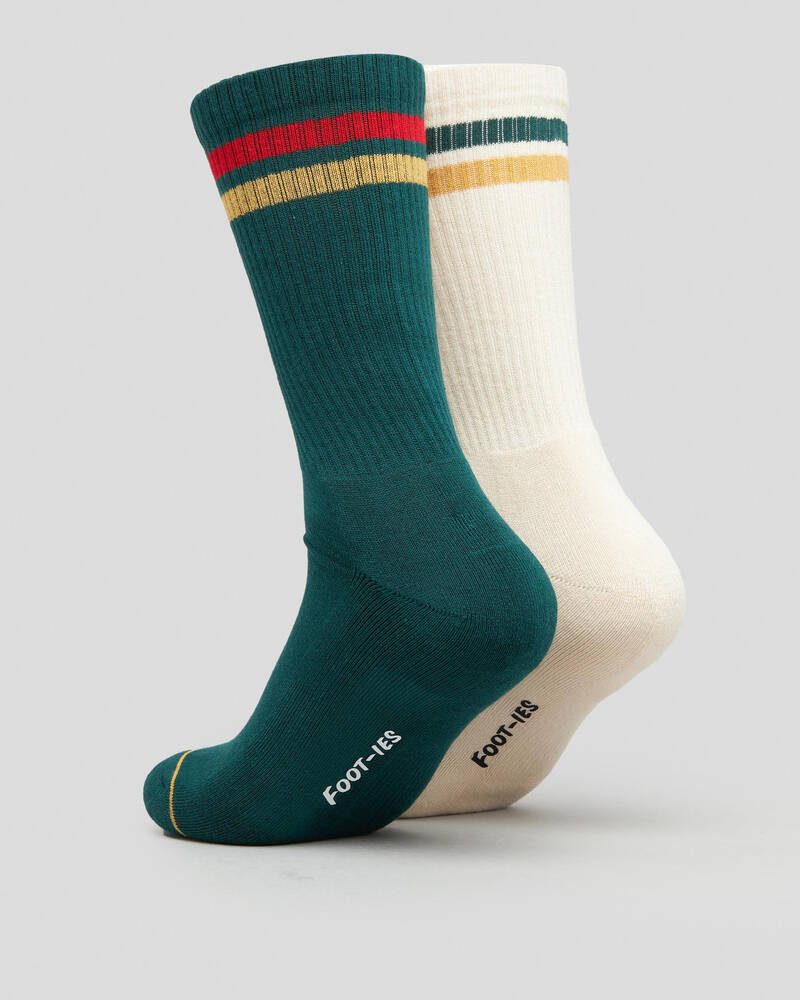 FOOT-IES VB Retro Sneaker Socks 2 Pack for Mens