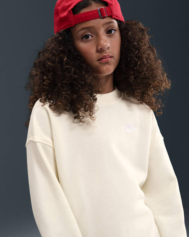Nike Girls' Oversized Crew Sweater for Womens