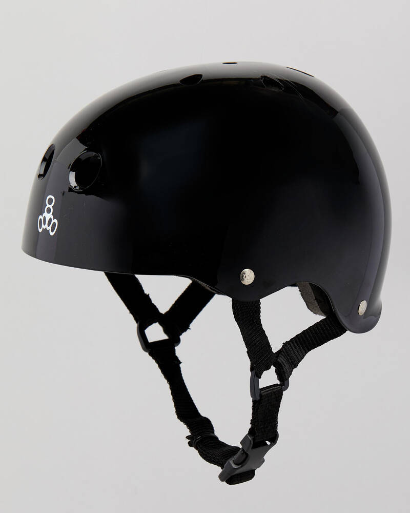 Triple 8 Black Gloss Helmet for Unisex image number null
