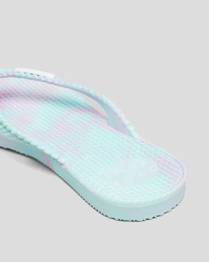 Billabong Girls' Kicks Marble Thongs for Womens