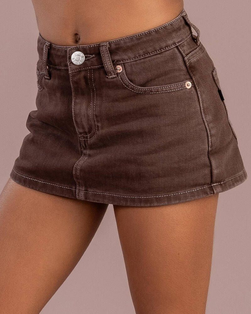 DESU Girls' Coconut Denim Skort for Womens