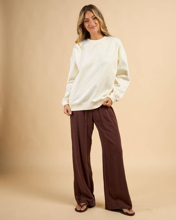 Rip Curl Surf Puff Heritage Crewneck Sweatshirt for Womens