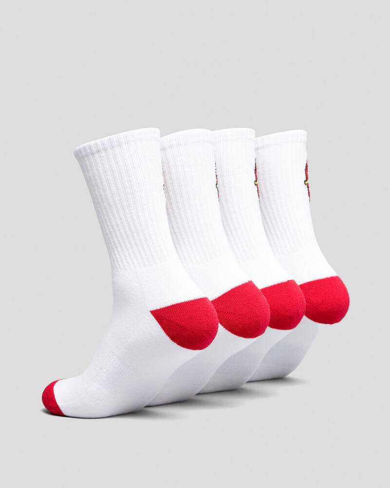 Santa Cruz Classic Dot Crew Socks 4 Pack for Mens
