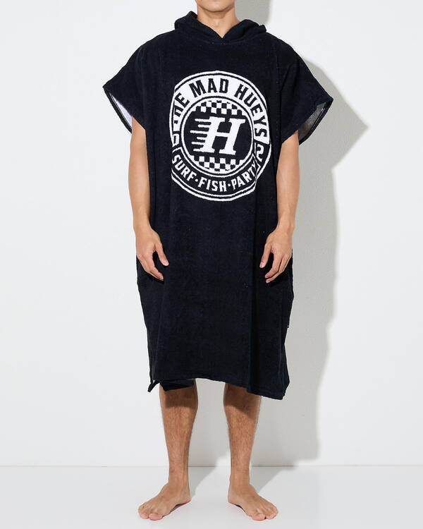 The Mad Hueys Checker Hueys Hooded Towel for Mens