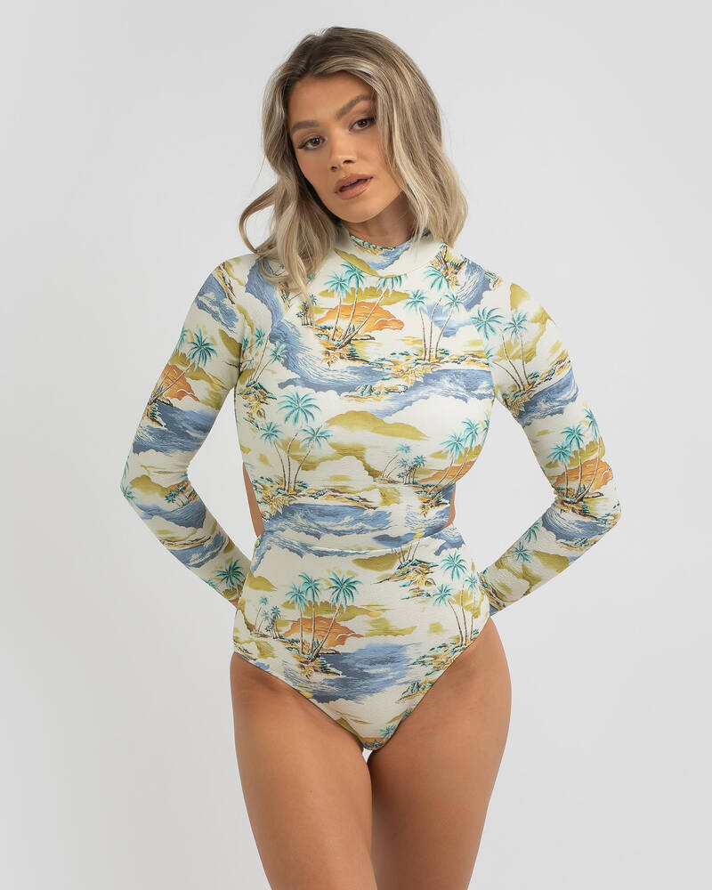 Rip Curl Postcards Long Sleeve Swimsuit for Womens