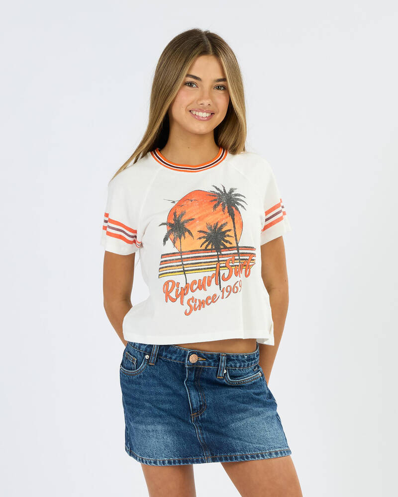 Rip Curl Girls' Surf Culture Crop T-Shirt for Womens