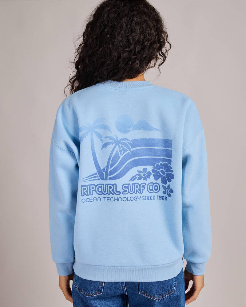 Rip Curl Ocean Tech Heritage Crew Sweatshirt for Womens