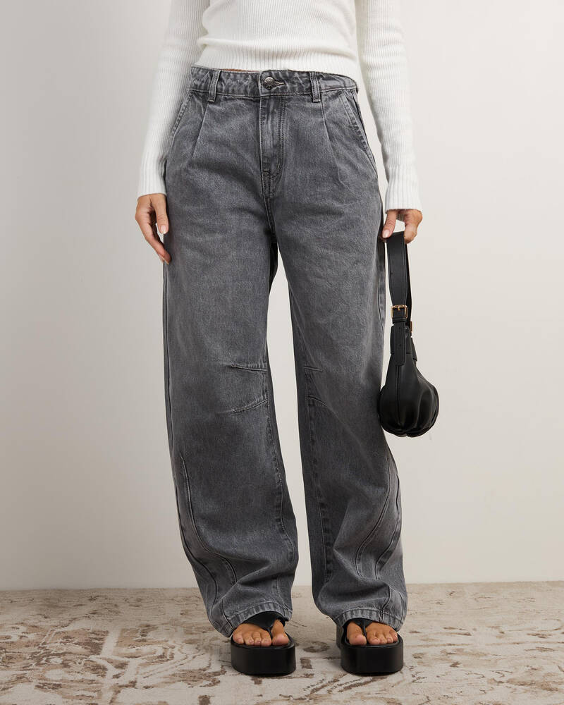 DESU Cyndi Barrel Leg Jeans for Womens