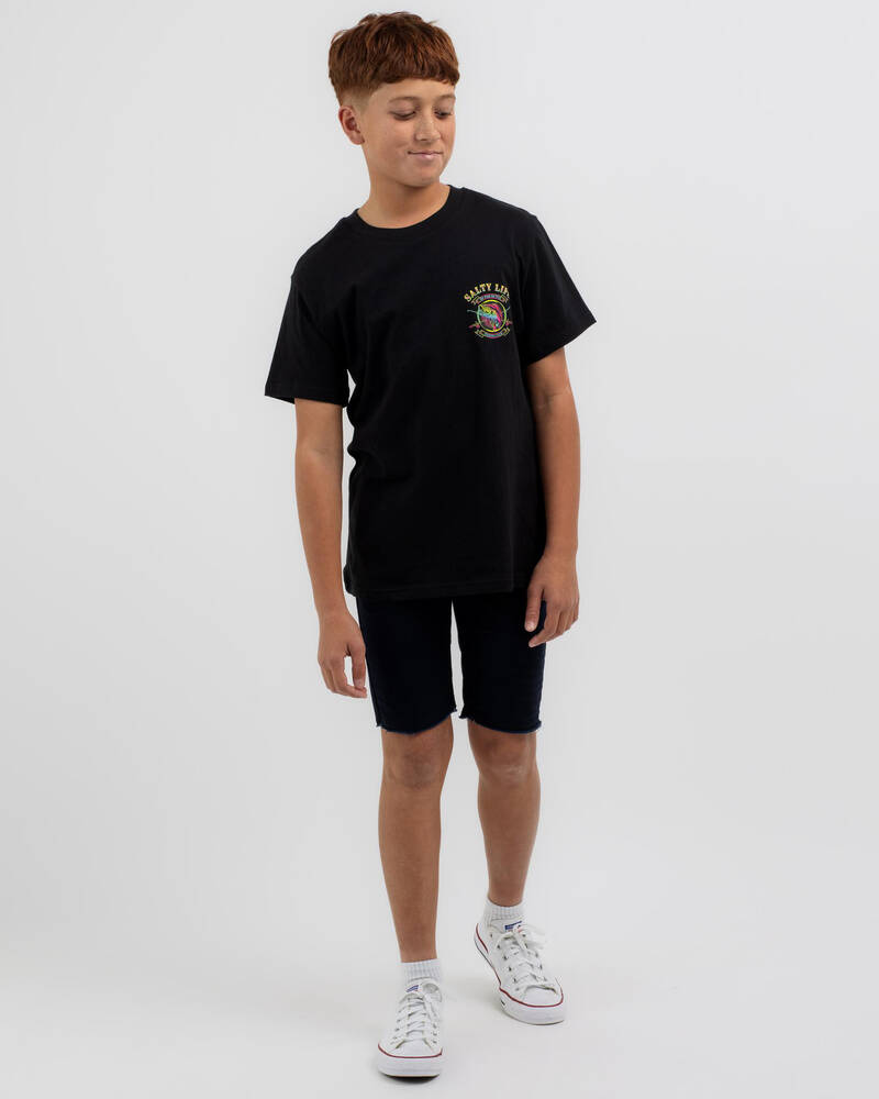 Salty Life Boys' Fishing Club T-Shirt for Mens
