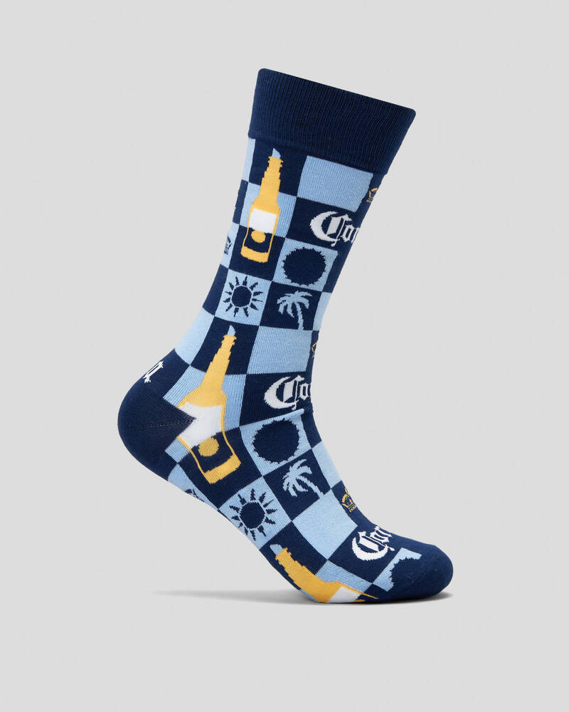 FOOT-IES Corona Checkmate Socks for Mens