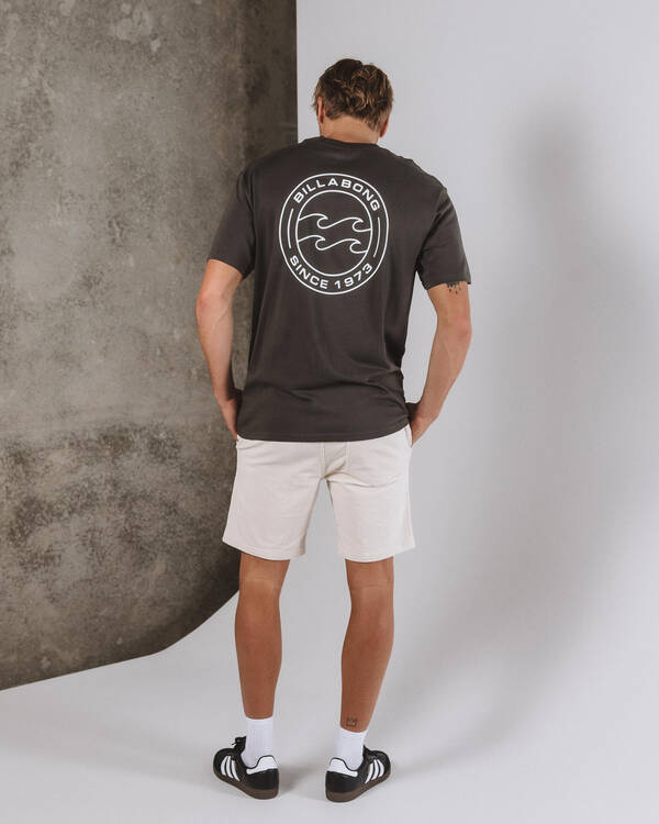 Skylark Shale Elastic Waist Shorts for Mens