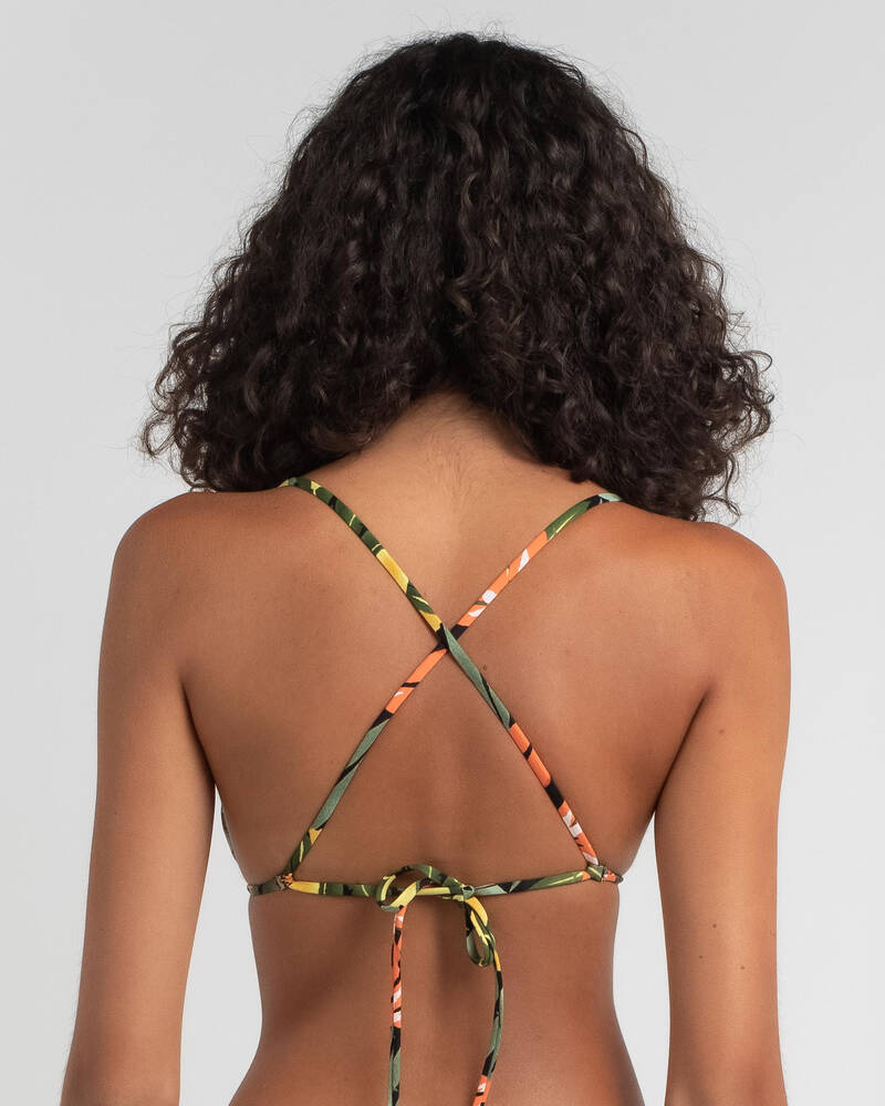 Volcom Dot The Island Reversible Sliding Triangle Bikini Top for Womens