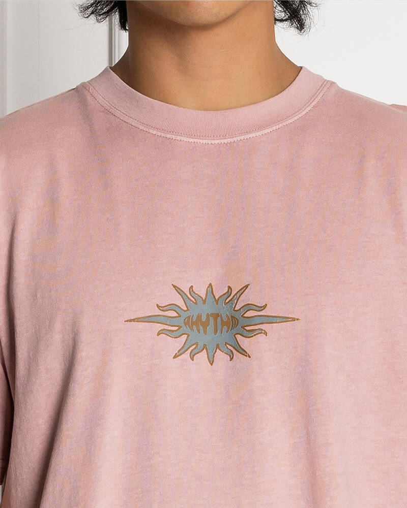 Rhythm Flame Printed Vintage T-Shirt for Mens