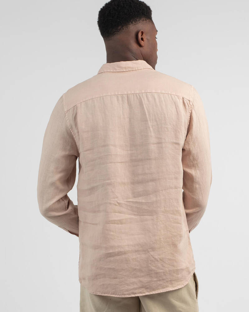 Academy Brand Hampton Linen Long Sleeve Shirt for Mens