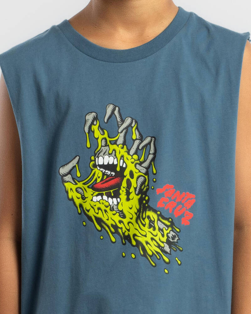 Santa Cruz Boys' Melting Hand Front Muscle Tank for Mens
