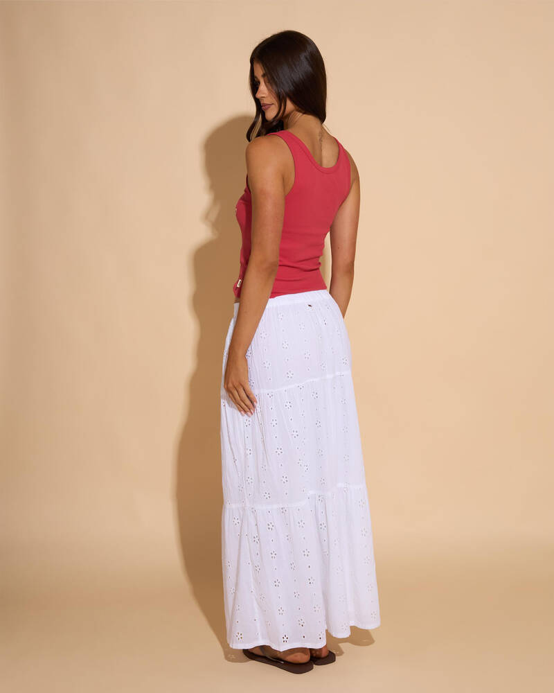 Rip Curl Oasis Broderie Maxi Skirt for Womens