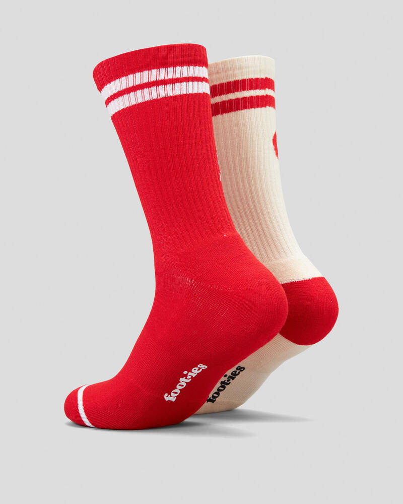 FOOT-IES Coke Logo Sneaker Sock 2 Pack for Mens