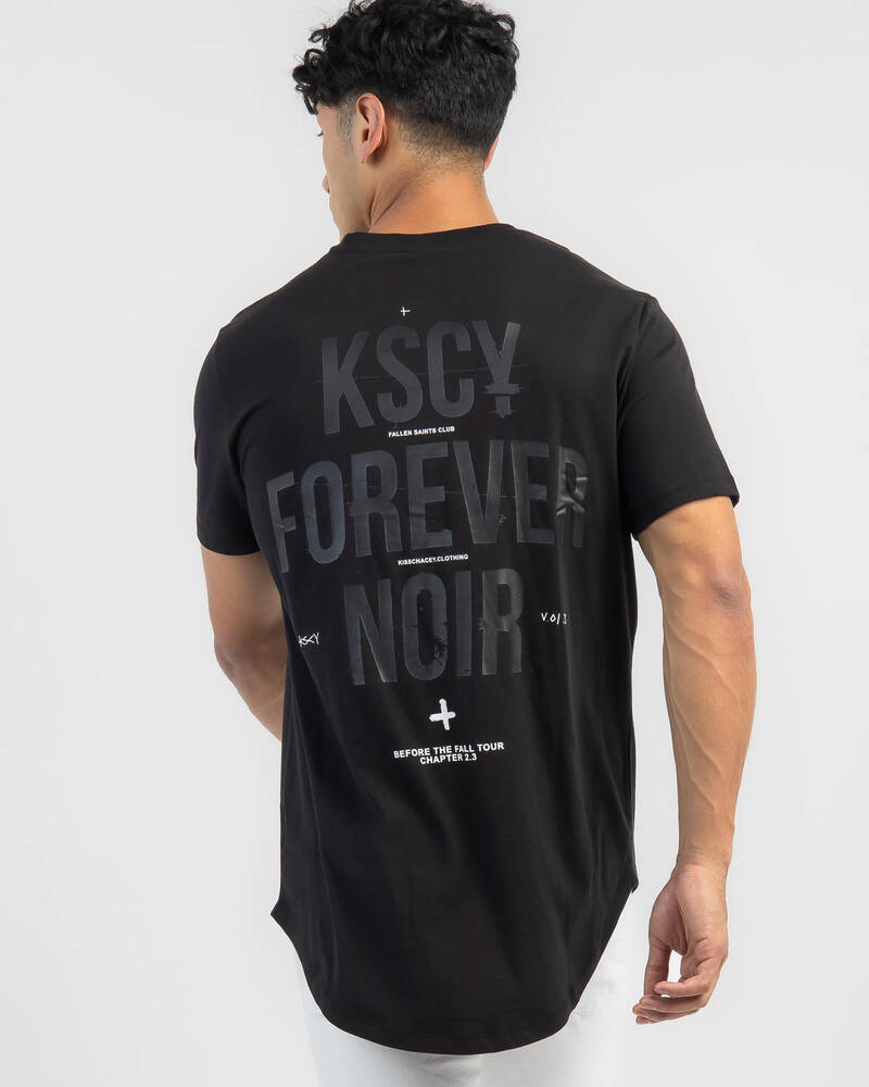 Kiss Chacey Noir Dual Curved T-Shirt for Mens