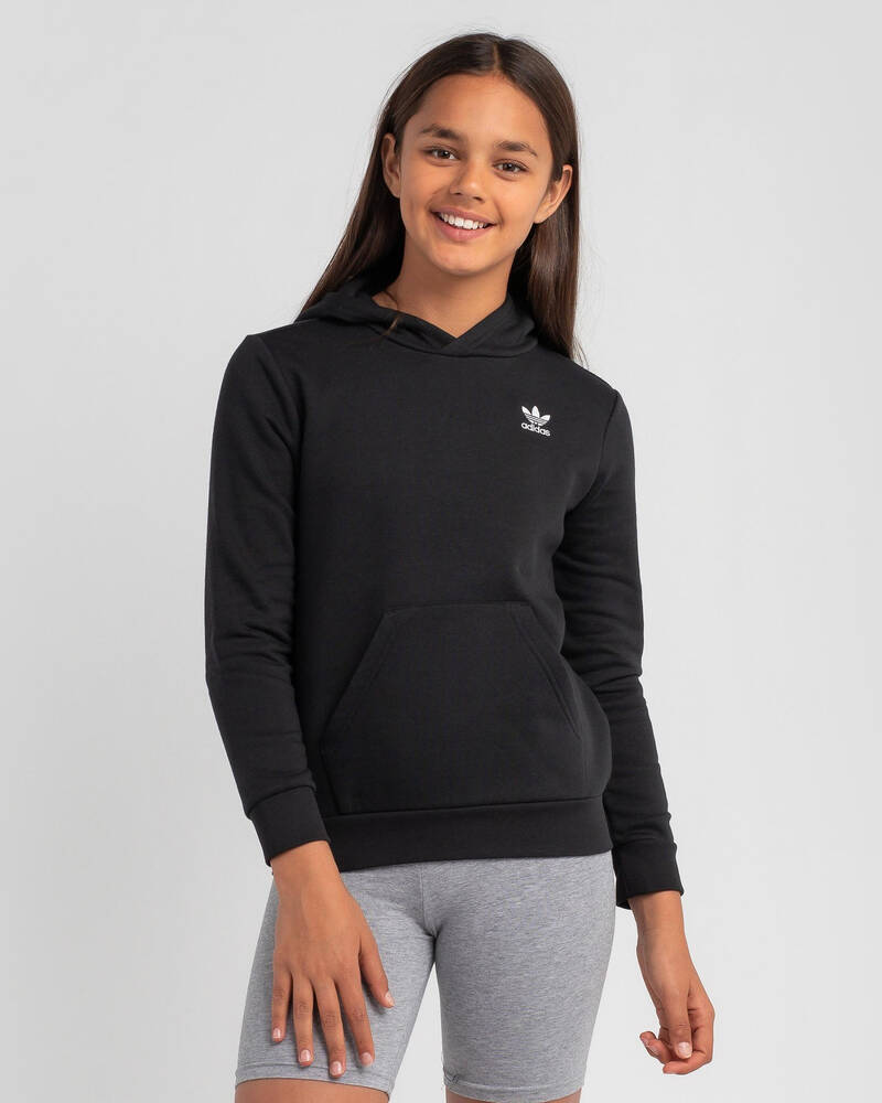 adidas Girls' Small Trefoil Hoodie for Womens