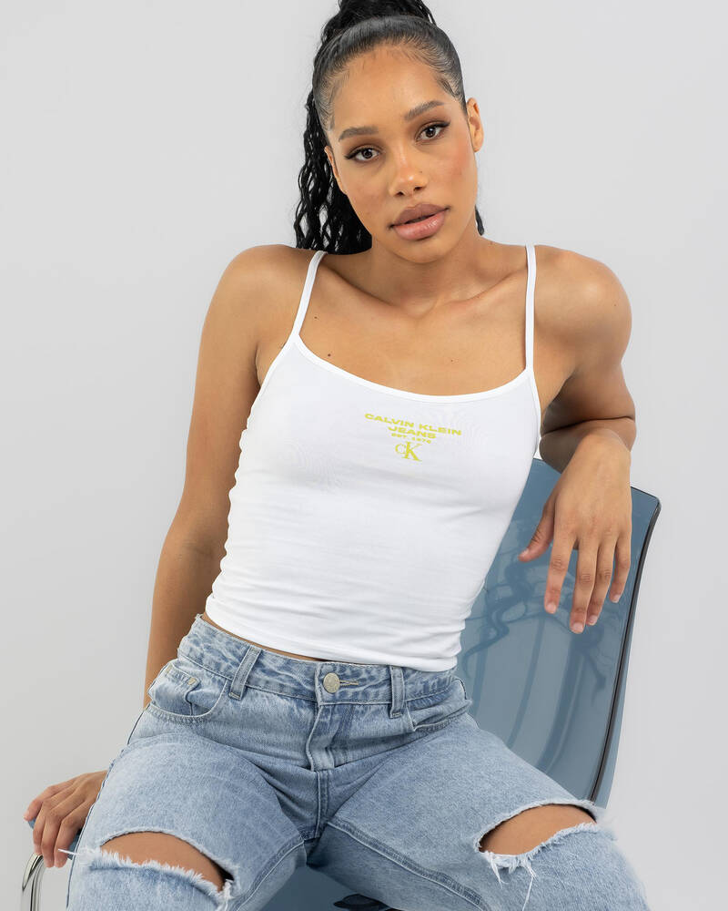 Calvin Klein Jeans Strappy Tank Top for Womens