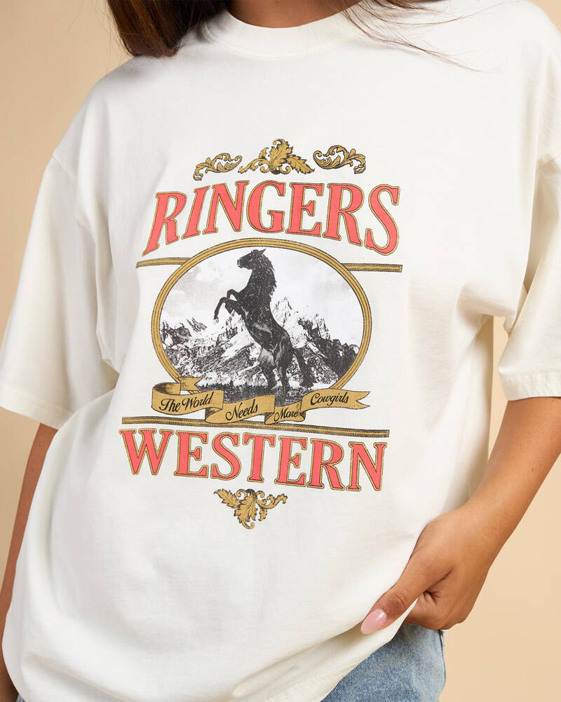 Ringers Western Horsin Around Oversized T-Shirt for Womens