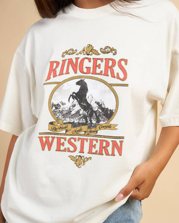 Ringers Western Horsin Around Oversized T-Shirt for Womens