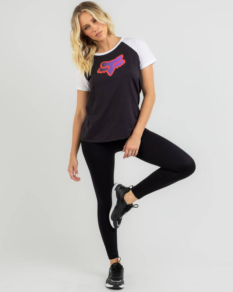 Fox Fgmnt Raglan T-Shirt for Womens