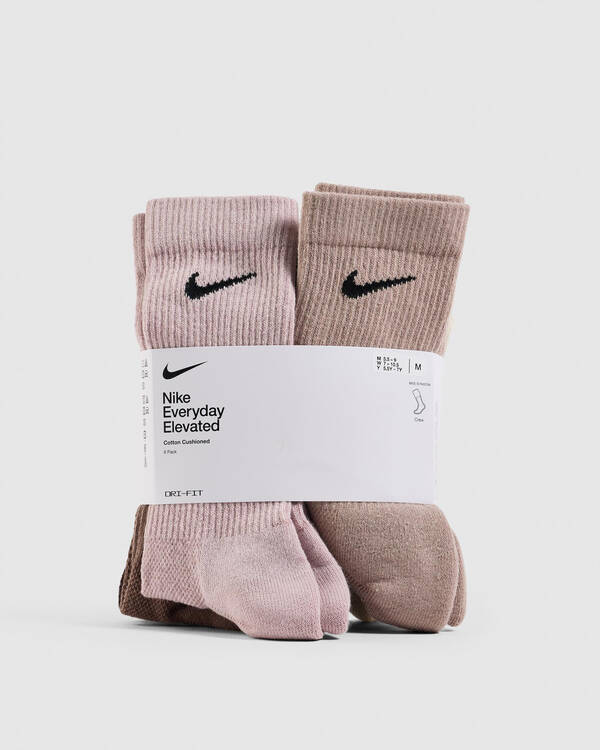 Nike Everyday Elevated Crew Socks 6 Pack for Mens