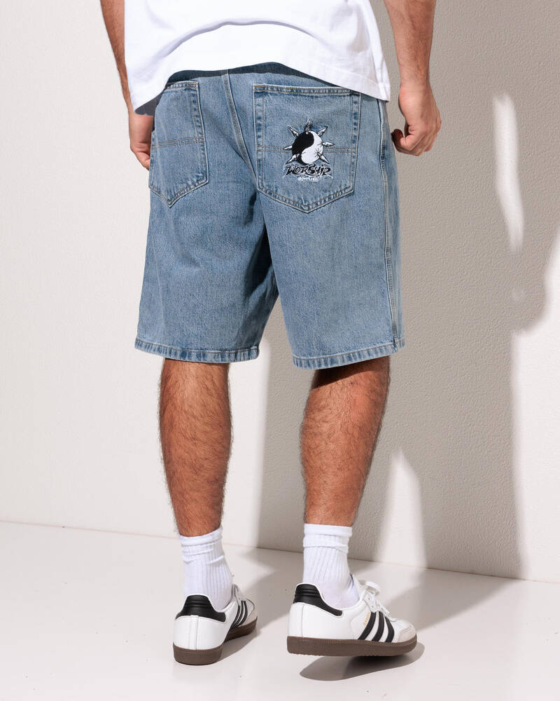 Worship Supplies Spiker Big Dawg Jean Shorts for Mens
