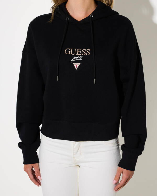 GUESS Baker Cropped Hoodie for Womens