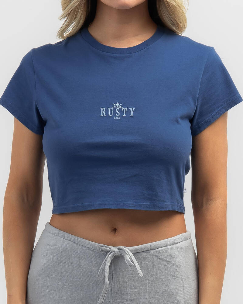 Rusty Sunrise Baby Tee for Womens