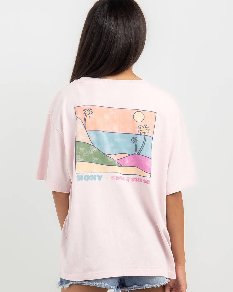 Roxy Girls' Gone To California A T-Shirt for Womens