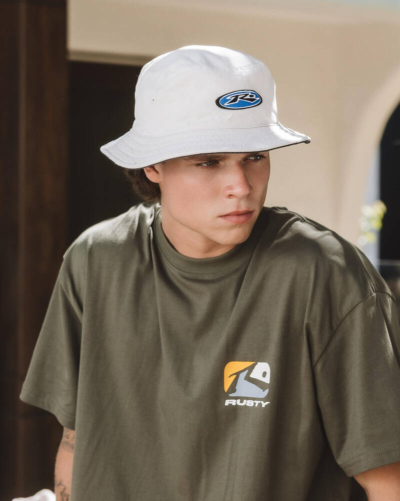 Rusty Kick Flip Reversible Bucket Hat for Mens