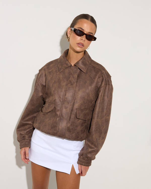 Bowie Faux Leather Jacket