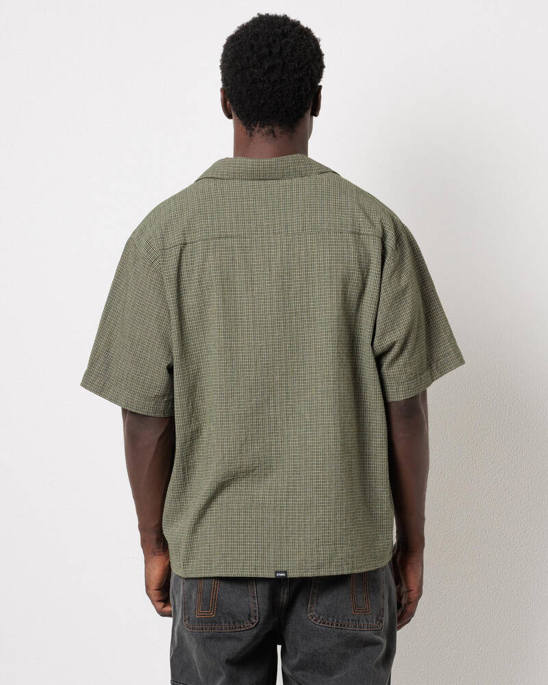 Thrills Against All Odds Cropped Short Sleeve Work Shirt for Mens