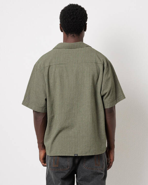 Thrills Against All Odds Cropped Short Sleeve Work Shirt for Mens