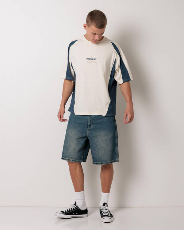 Worship Supplies Laps Panel Raglan T-Shirt for Mens