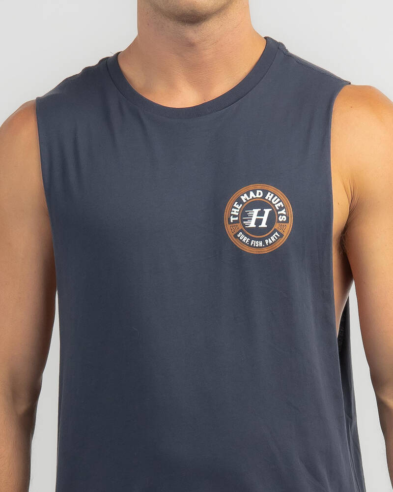 The Mad Hueys Surf Fish Party Singlet for Mens