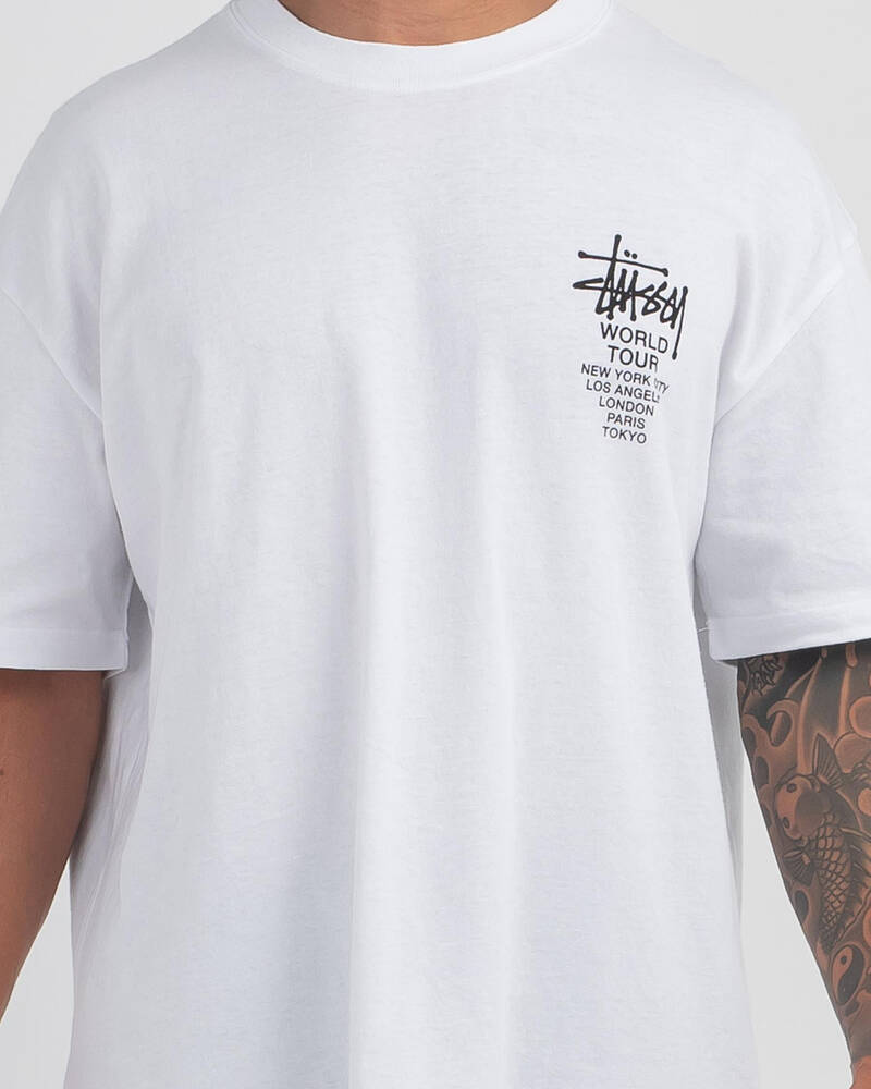 Stussy World Tour T-Shirt for Mens